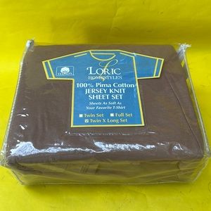 New light brown Loric Homestyles twin extra long cotton set